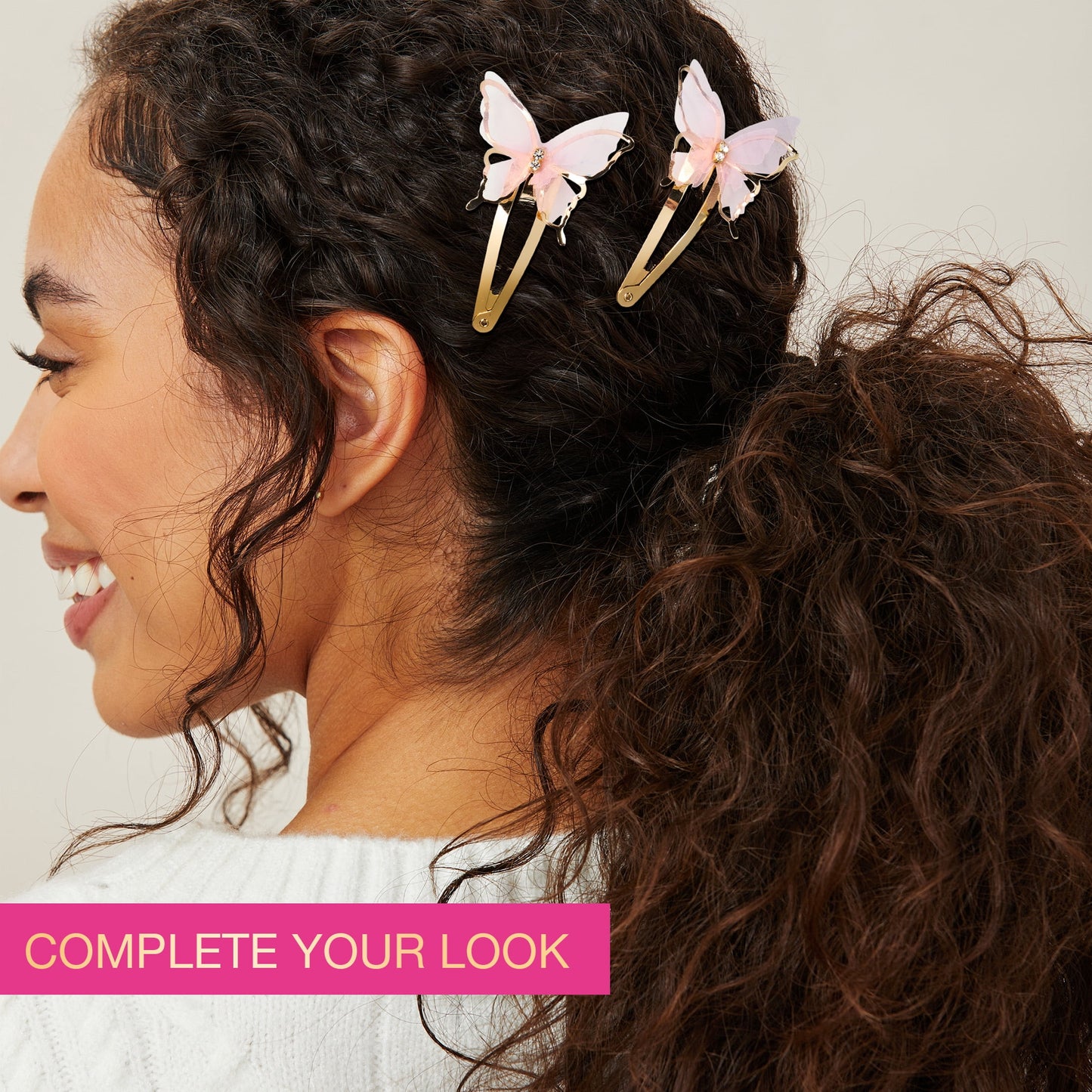 Pink & Gold Tone, All Hair Types, 2 Count - Image 4