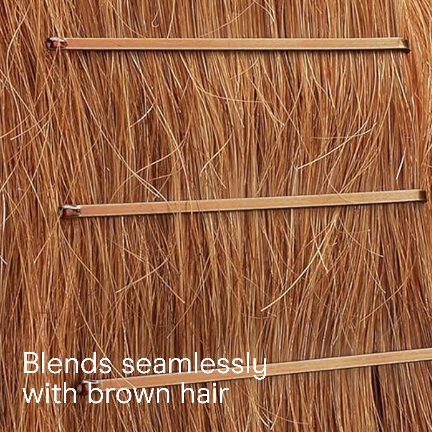 Styling Essentials Mini Bobby Pins, Smooth Brown, 36 Count - Image 4