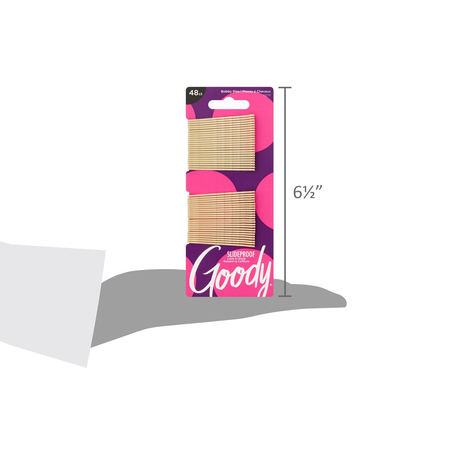 Blonde Bobby Pins, Slide Proof Grip Comfort Tip, Pain Free Wear, Blonde, 48Ct - Image 6