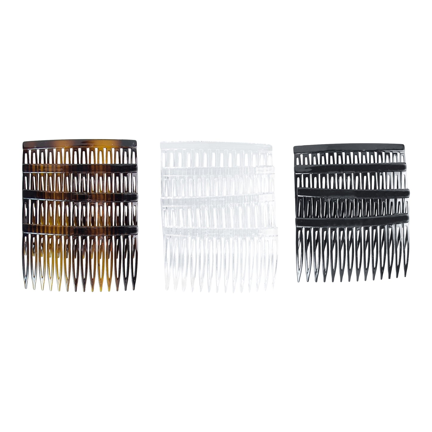 Plastic Side Hair Combs, Multicolor, 12 Count - Image 2