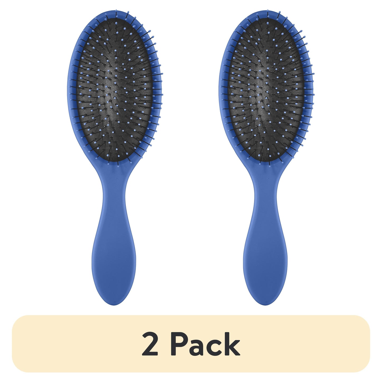 (2 pack) Cushion Hair Brush with Ball-Tipped Bristles for Gentle Detangling