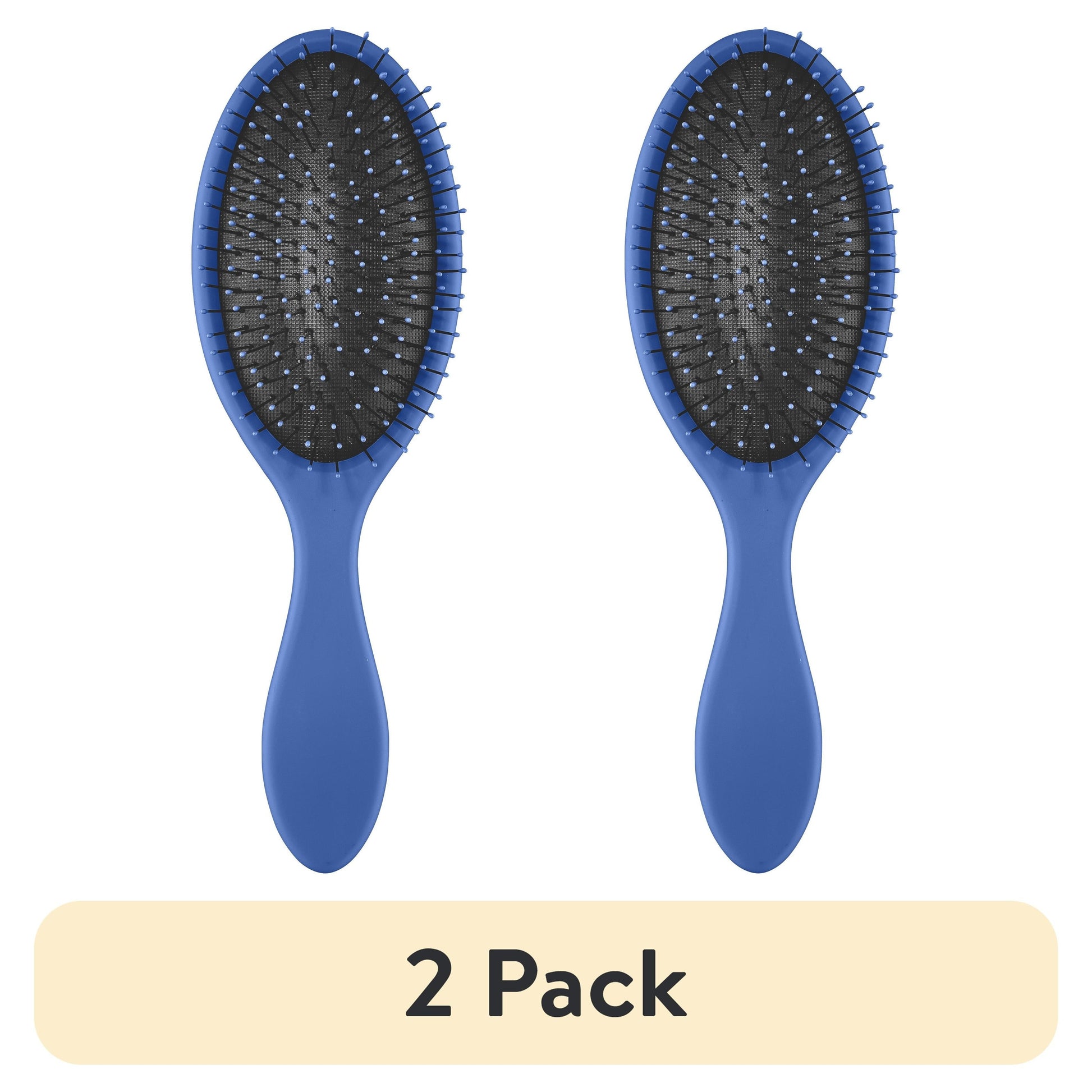 (2 pack) Cushion Hair Brush with Ball-Tipped Bristles for Gentle Detangling
