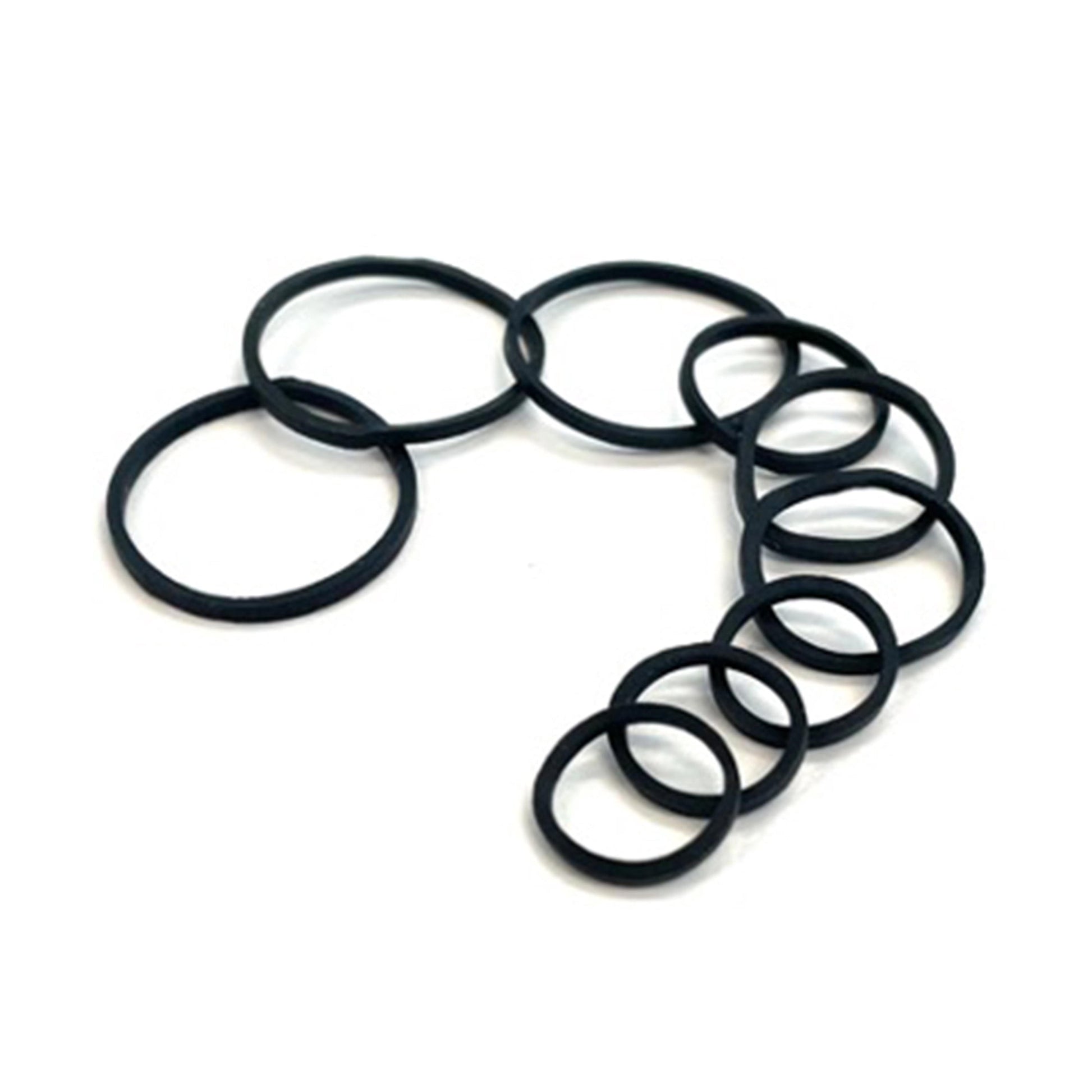 Ouchless No‑Metal Braided Hair Ties, Black, 30 Count - Image 3