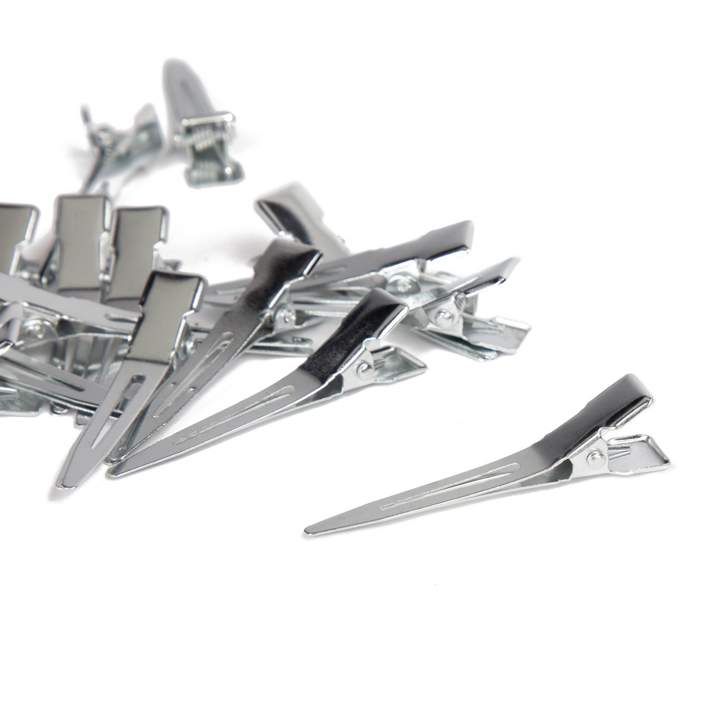 Cousin DIY 1.75 in Single Prong Metal Hair Clip, Bulk Pack of 33, Silver, Small, Adult - Image 3