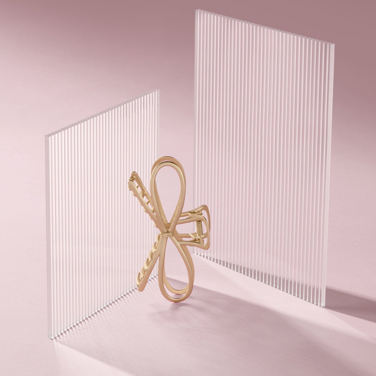 Gilded Festive Bow Claw Clip, Gold - Image 4