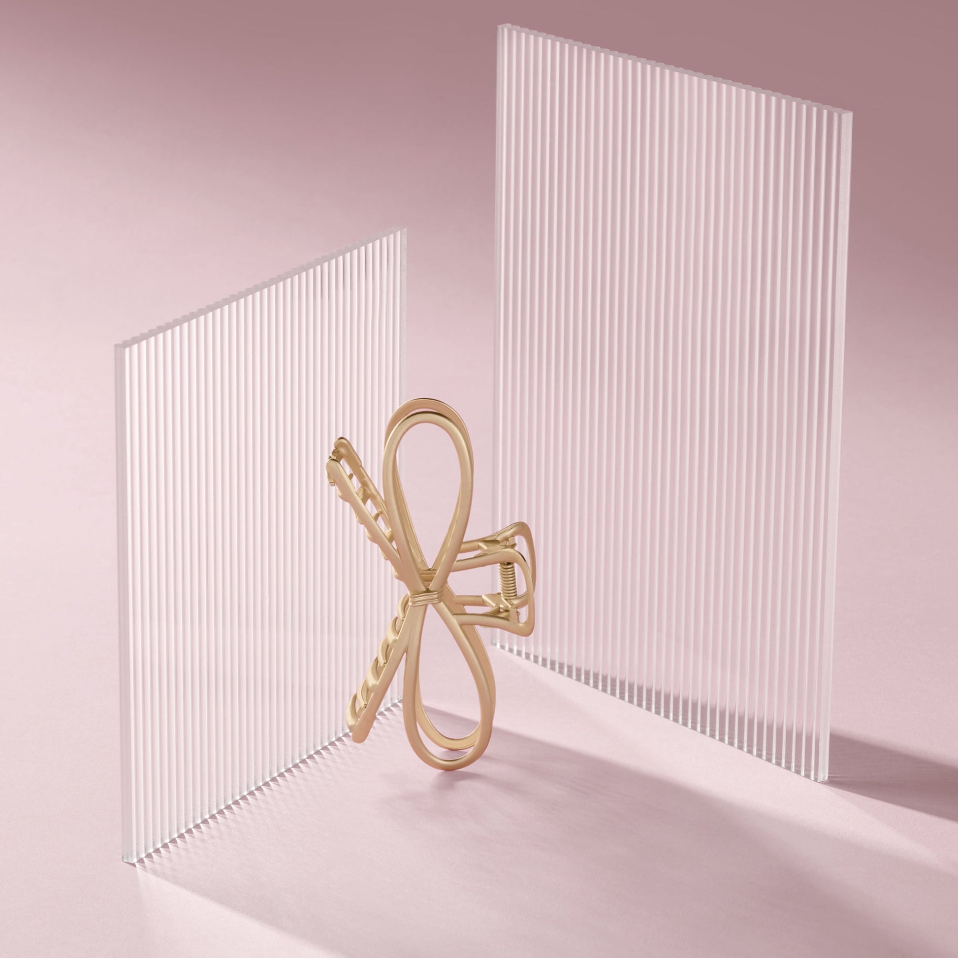 Gilded Festive Bow Claw Clip, Gold - Image 4