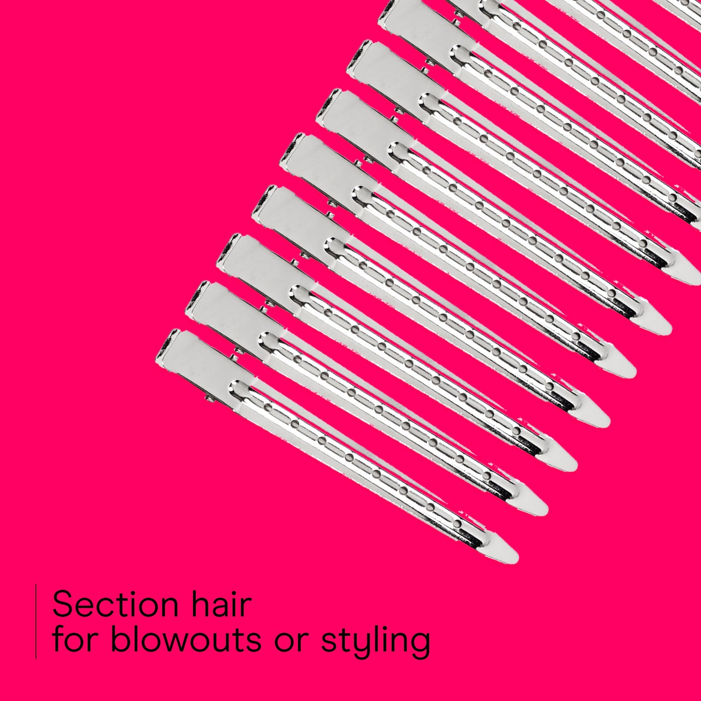 Salon Hair Setting Clips, Silver, 30 Count - Image 4