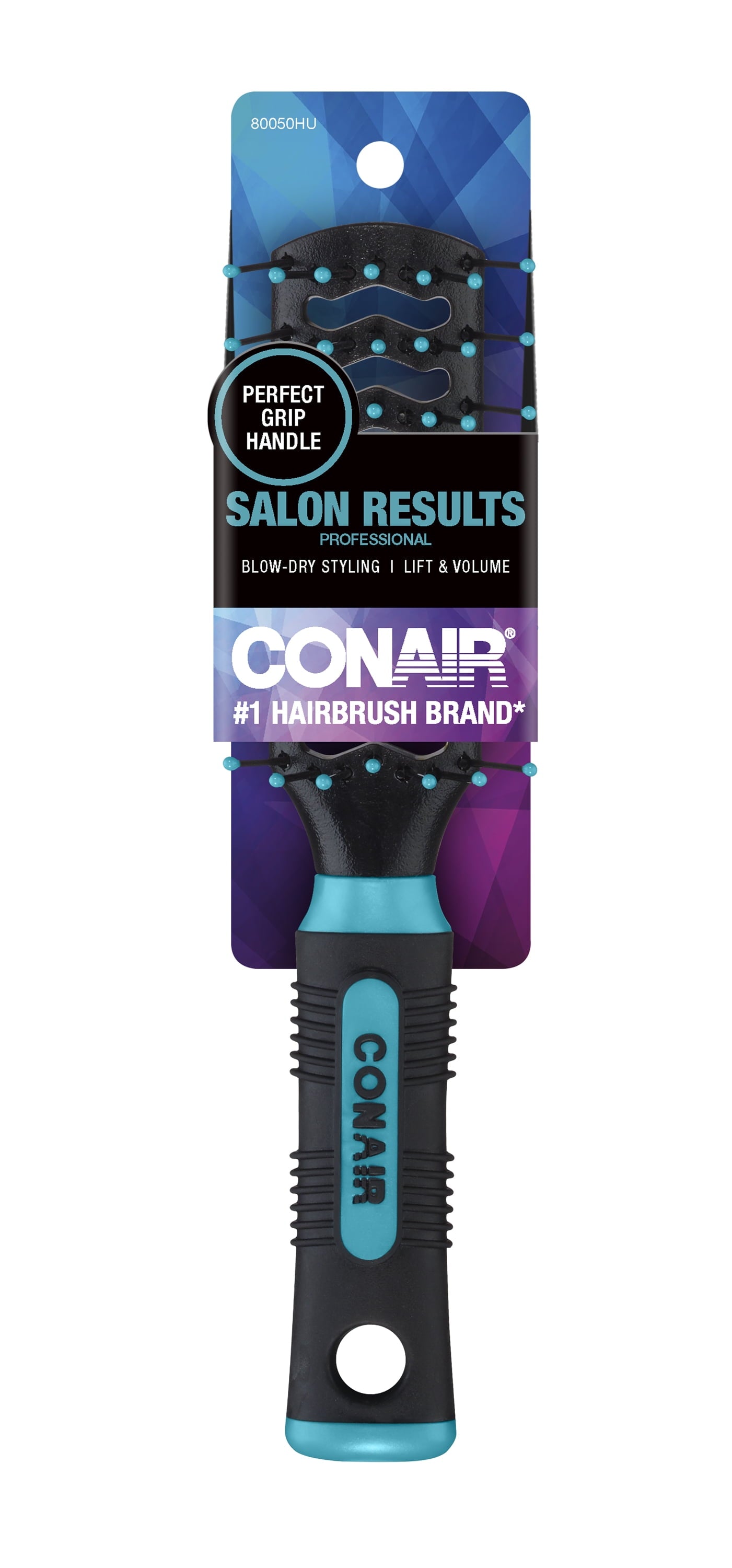 (2 pack) Conair Grip & Lift Vented Hair Brush with Rubber-Grip Handle - Image 3
