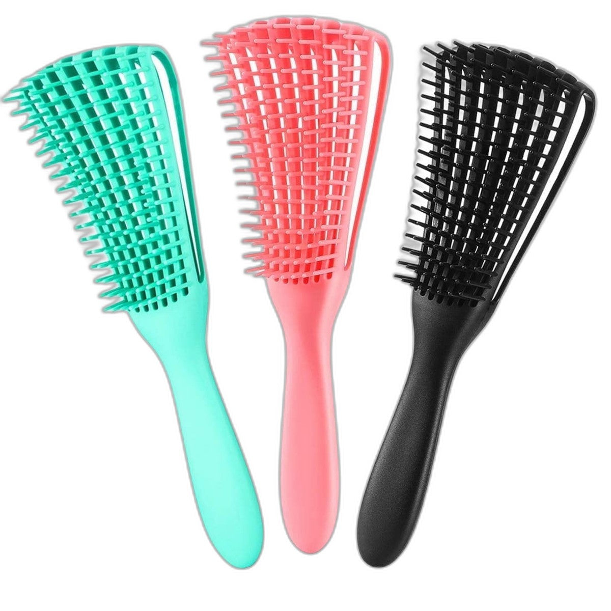 3 Pack Hair Detangler Brush for Afro American Hair Textured 3a to 4c, Detangling Brush for Natural Hair