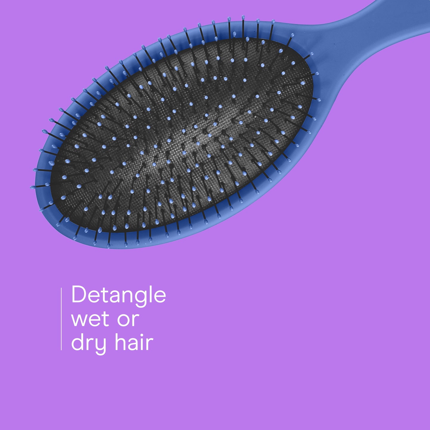 (2 pack) Cushion Hair Brush with Ball-Tipped Bristles for Gentle Detangling - Image 4