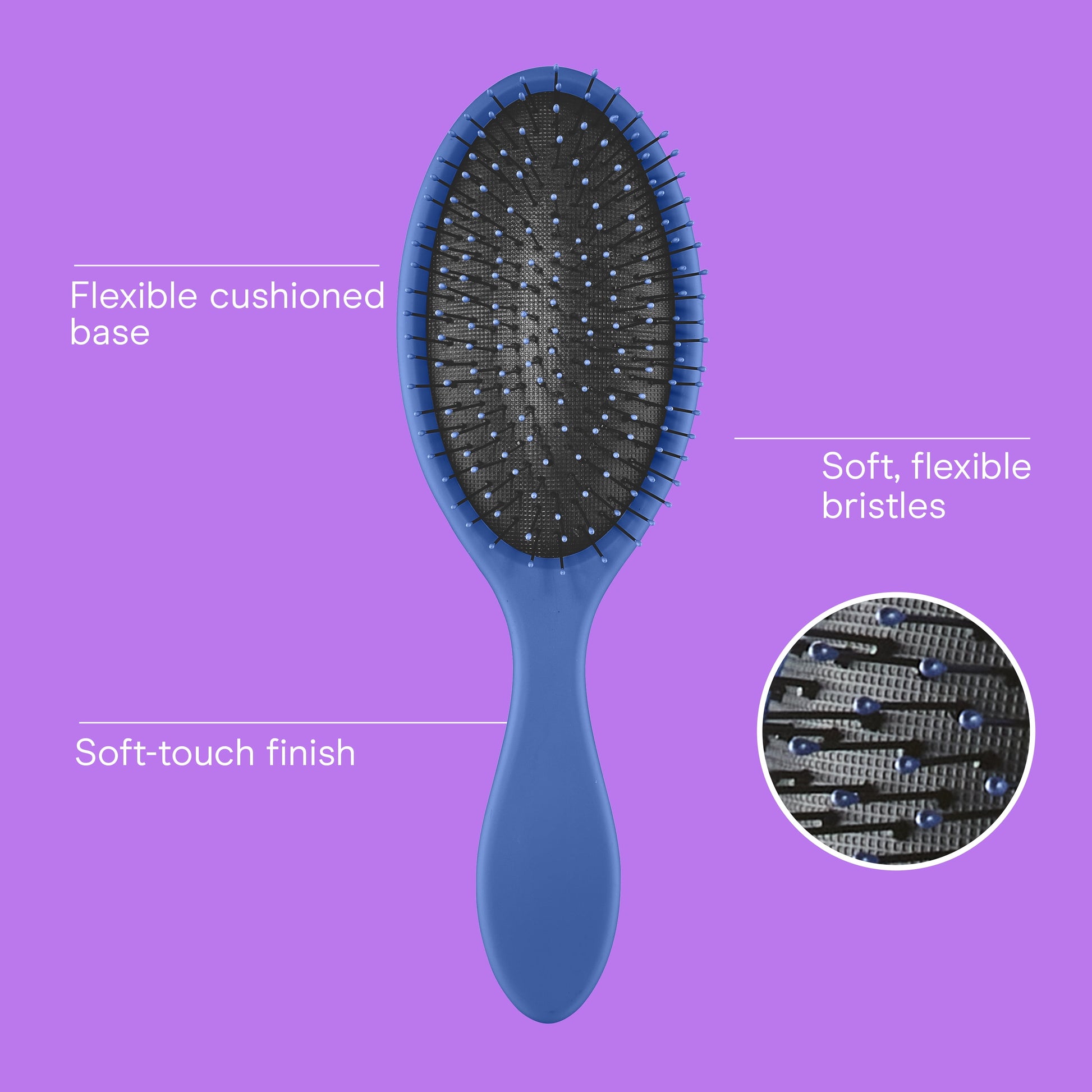 Brush with Ball-Tipped Bristles for Gentle Detangling - Image 2