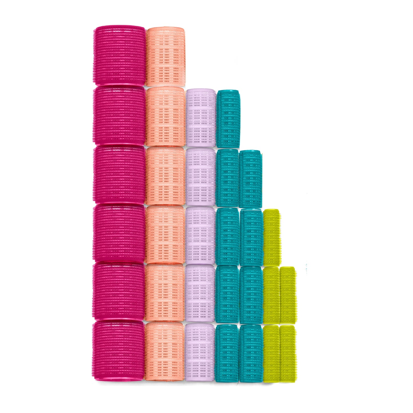 Volumizing Self-Grip Hair Rollers, Assorted Multicolor 31-Pack With Travel Case