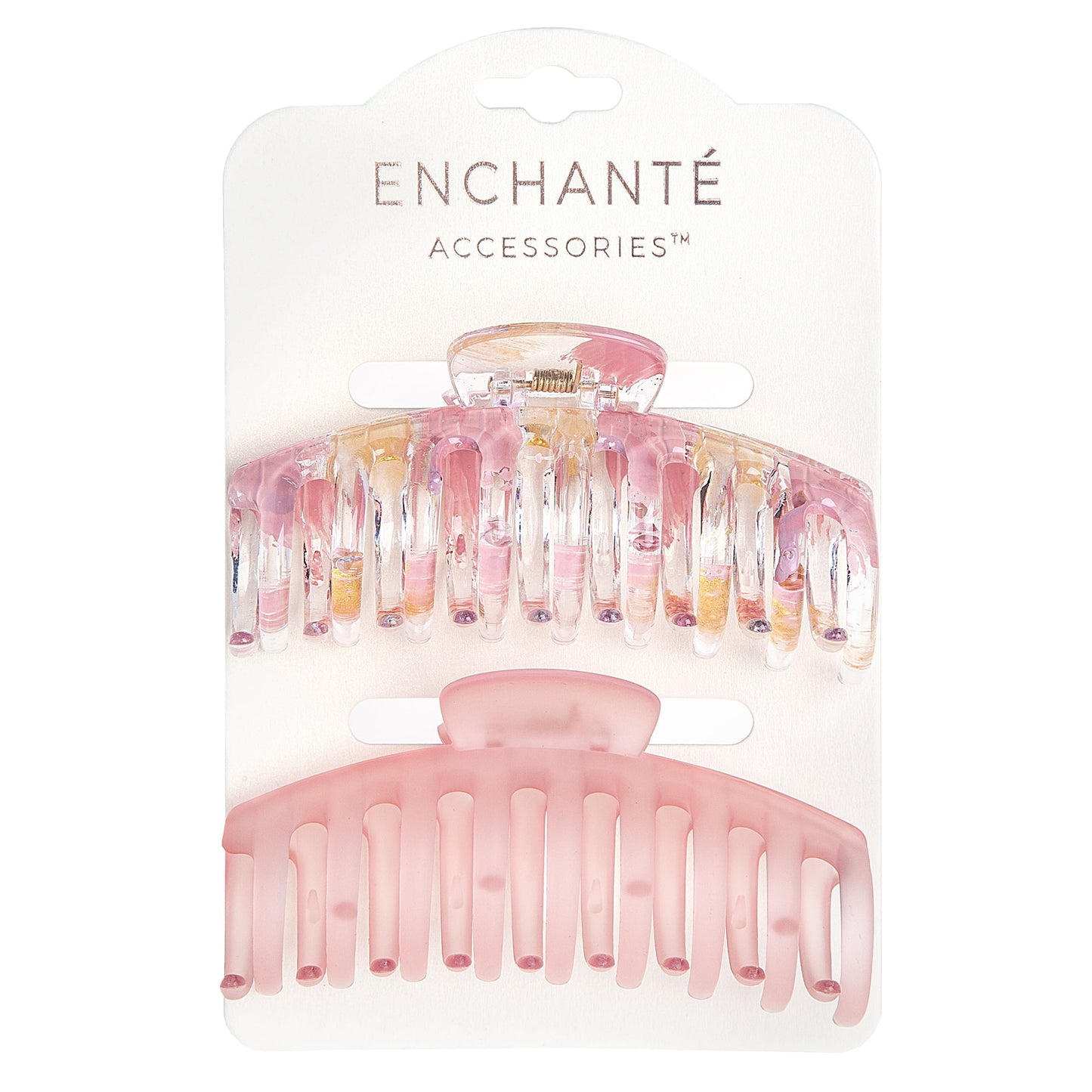 Clips, Multicolor & Peach Painted, 2 Ct