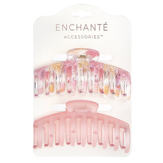 Clips, Multicolor & Peach Painted, 2 Ct