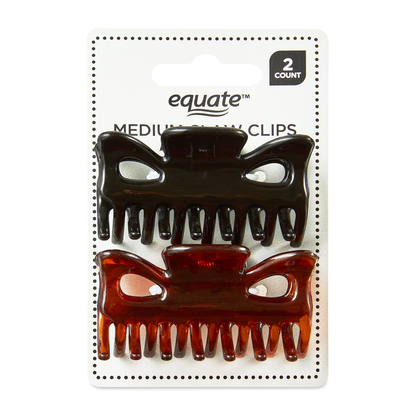 Clips, Black and Brown, 2 Count