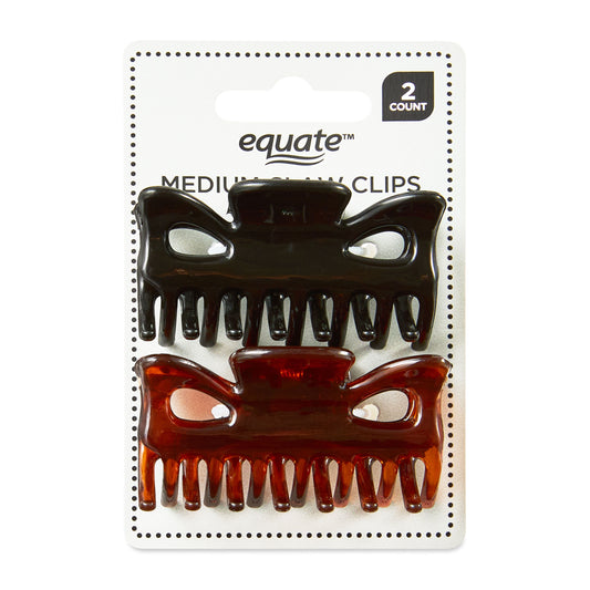 Clips, Black and Brown, 2 Count