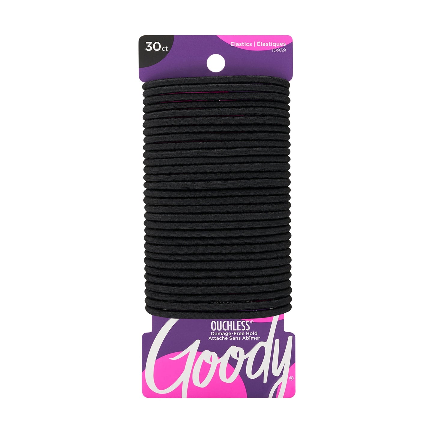 Hair Ties, Black, 30 Count