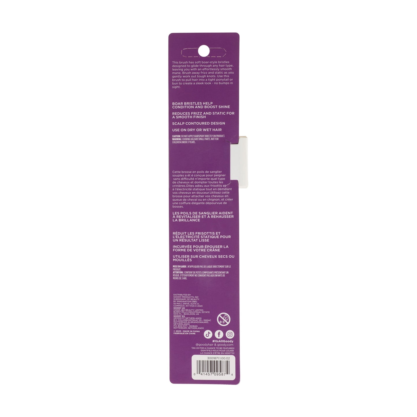 r Brush, Shine Boosting Soft Boar Bristles, All Hair Types, 1 Ct - Image 5