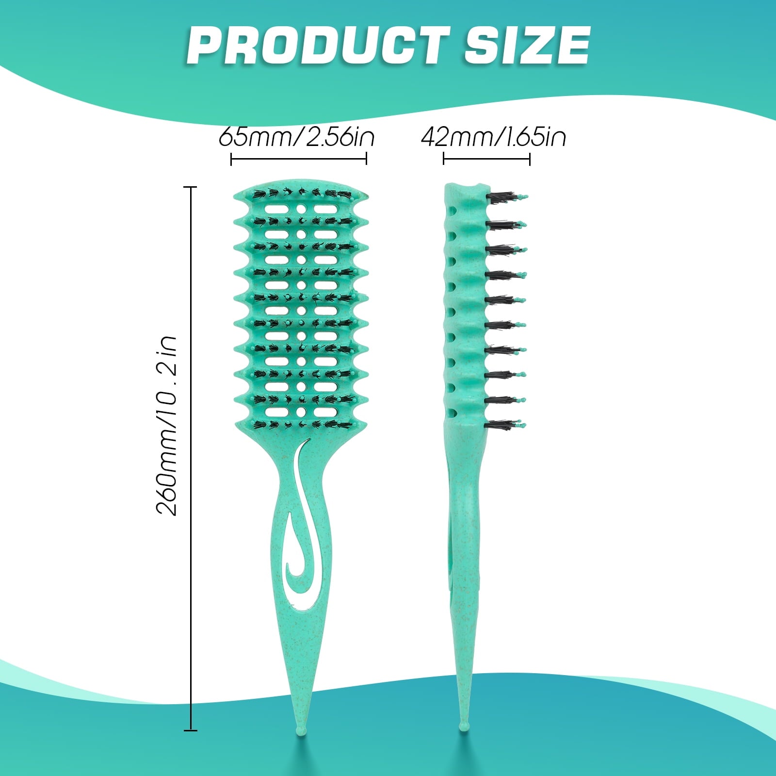 Curl Defining Vented Hair Brush for Effortlessly Blow Drying Detangling Shaping and Styling, Airflow Wet Hair Brush f...