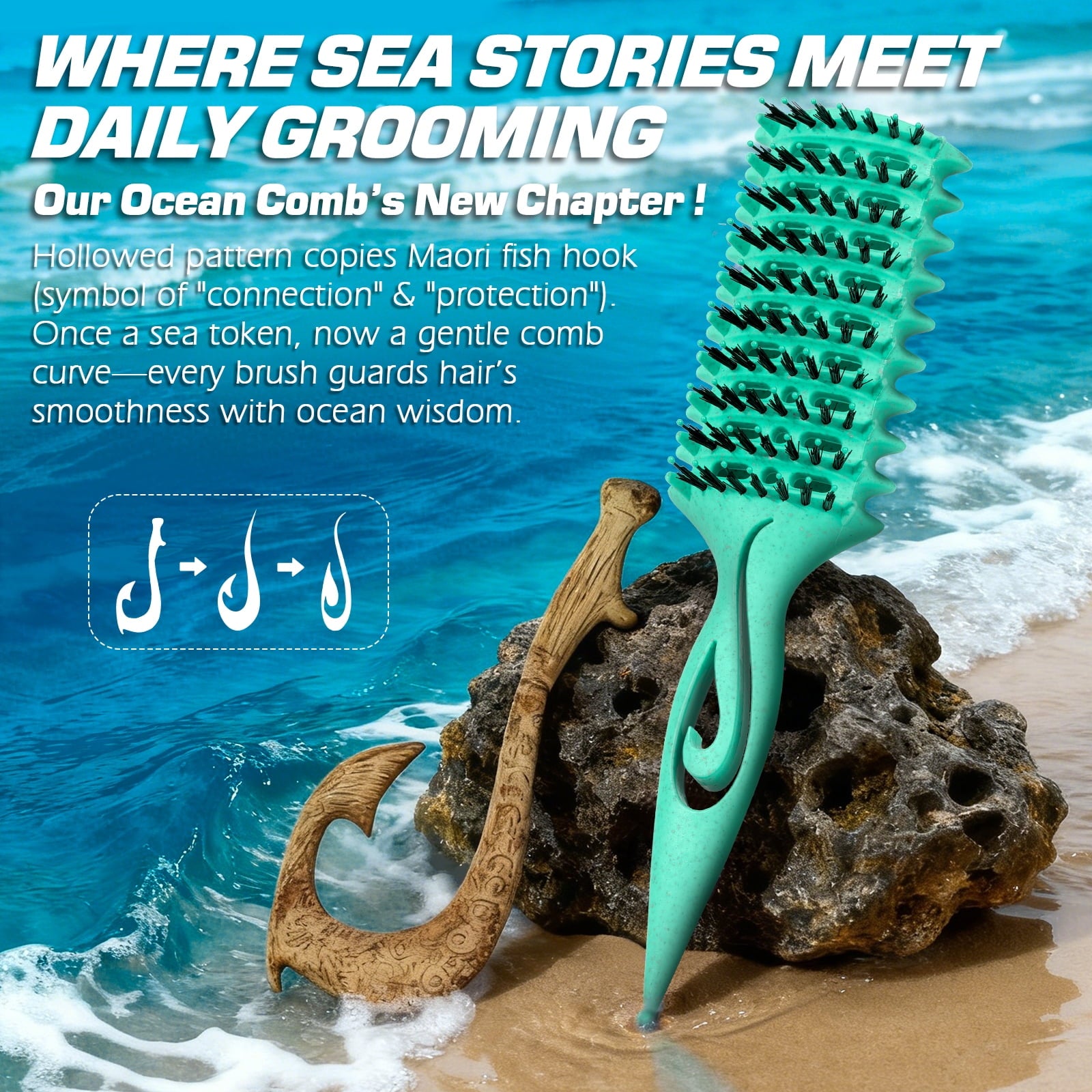 Curl Defining Vented Hair Brush for Effortlessly Blow Drying Detangling Shaping and Styling, Airflow Wet Hair Brush f... - Image 3