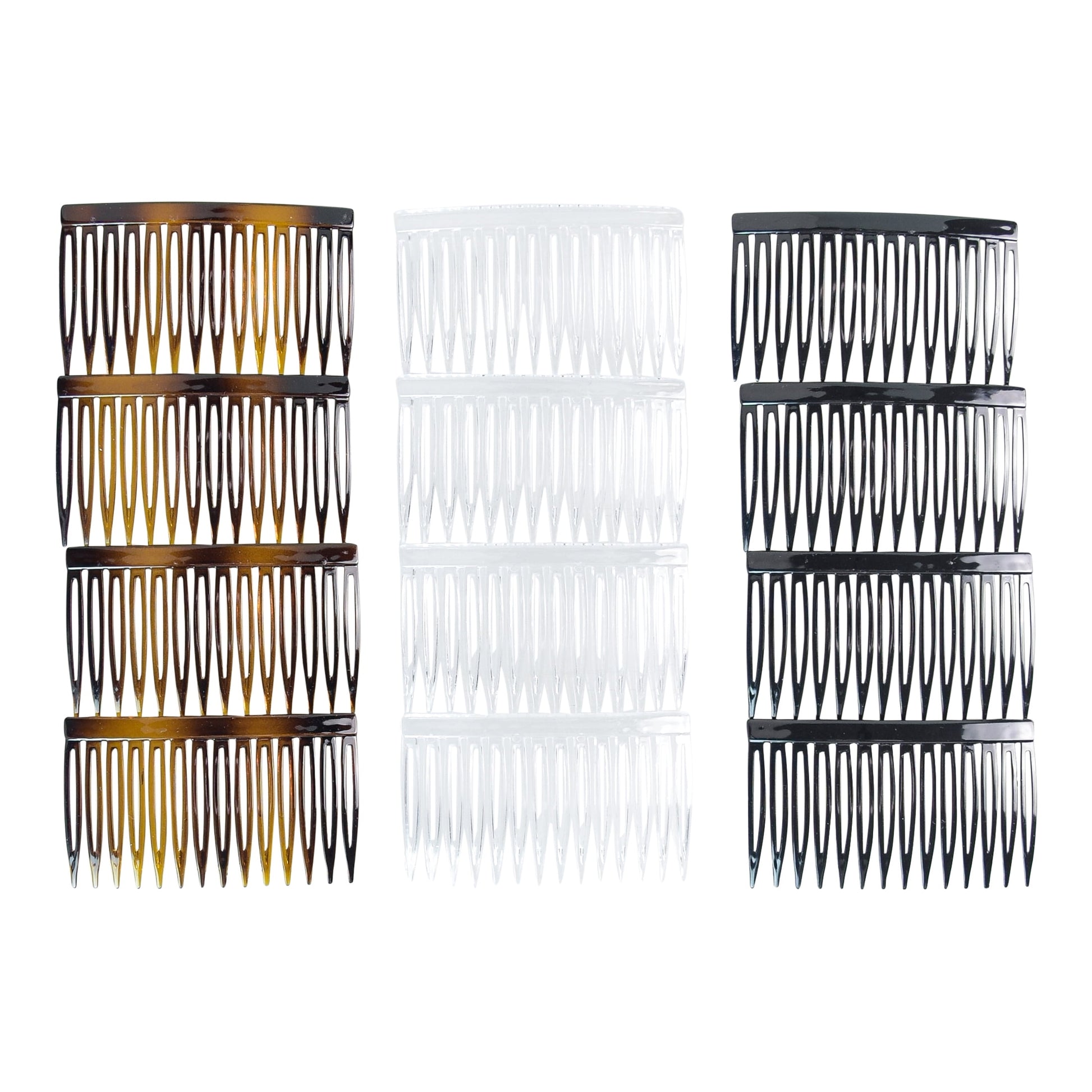 Plastic Side Hair Combs, Multicolor, 12 Count - Image 4
