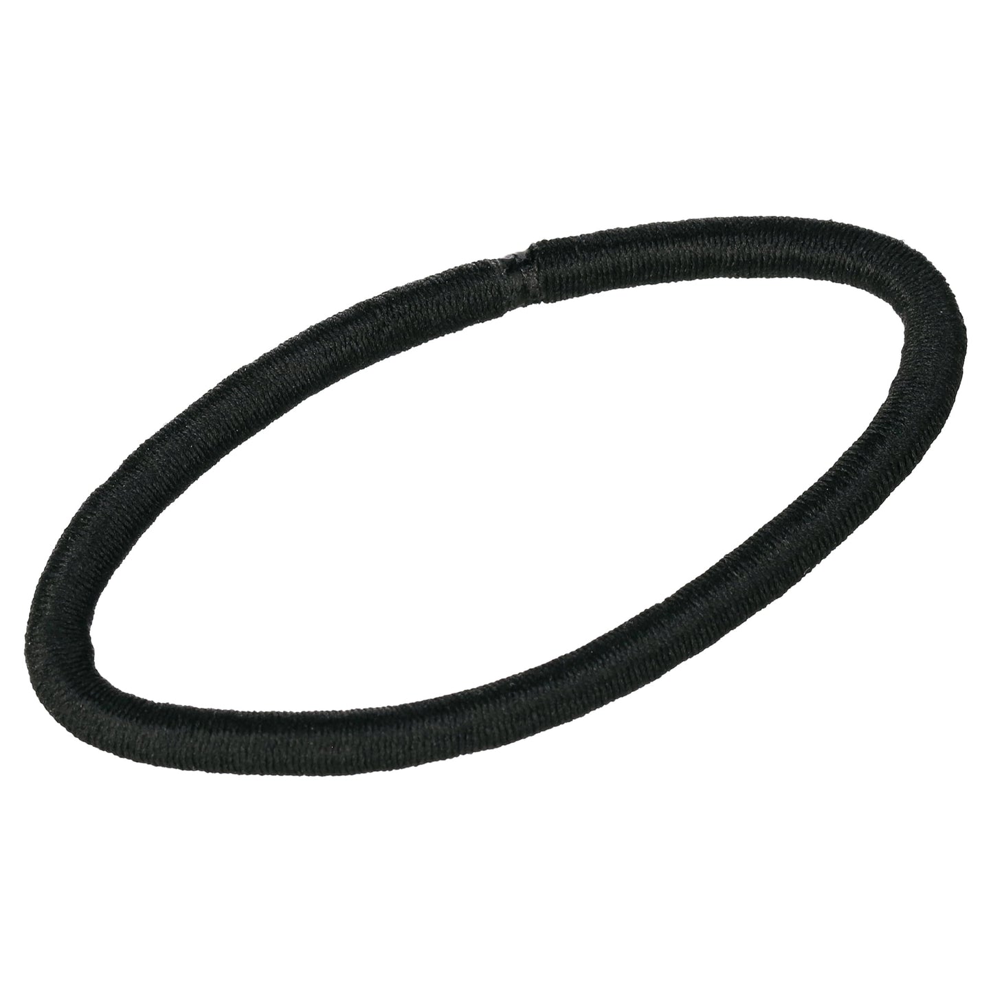 Hair Elastics, Braided Design No Damage Hair Ties, All Hair Types, Black, 15 Ct - Image 4