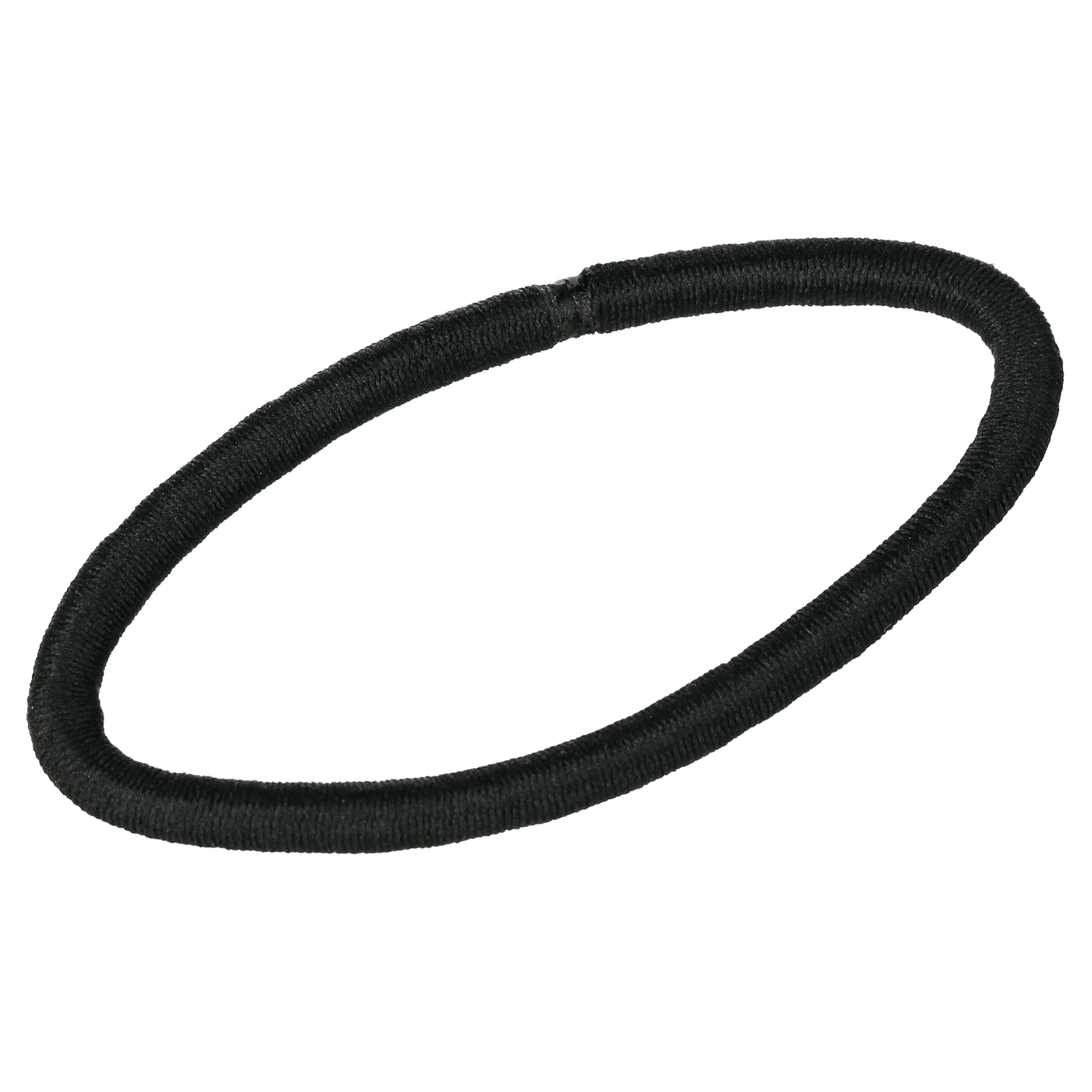 Hair Elastics, Braided Design No Damage Hair Ties, All Hair Types, Black, 15 Ct - Image 3