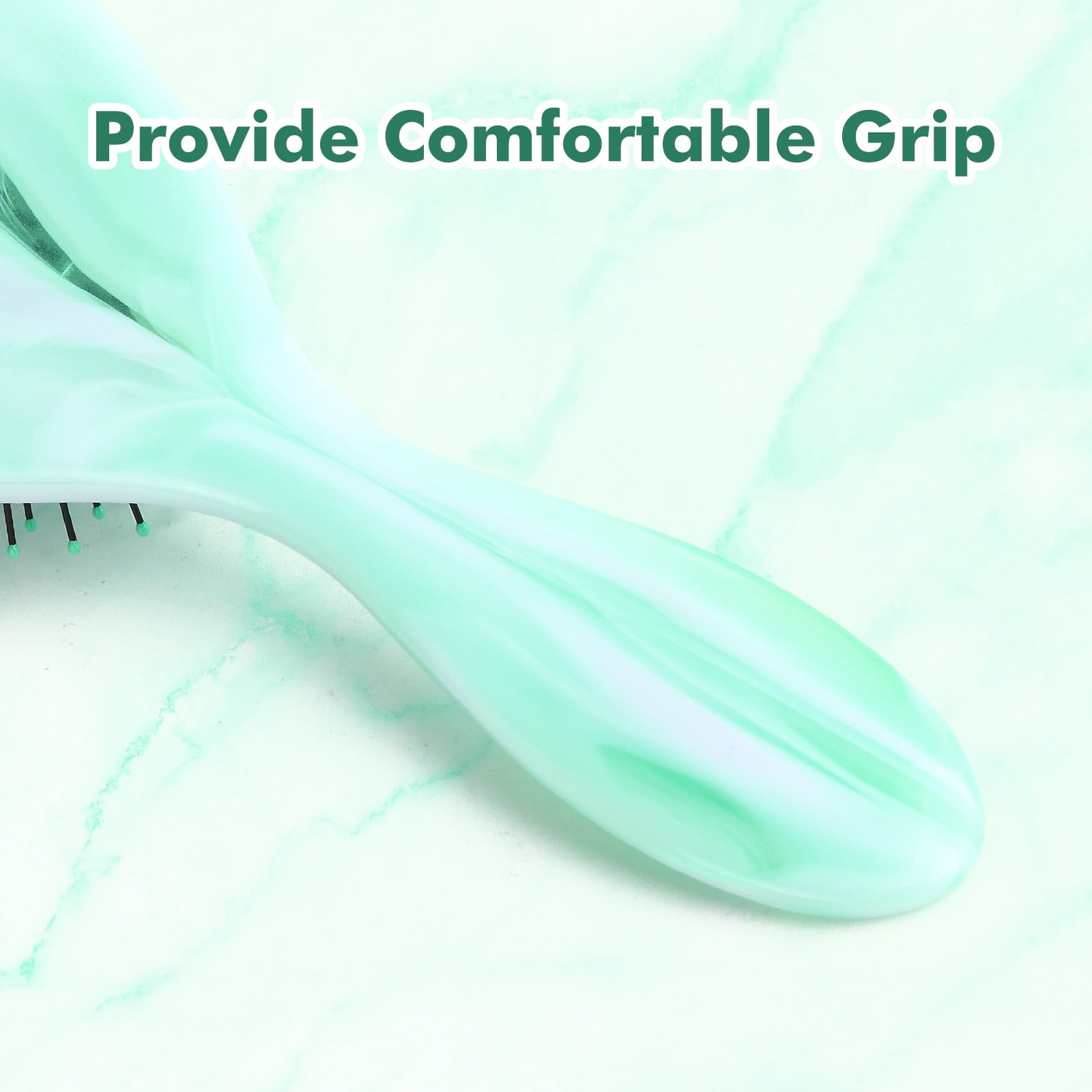 Detangling Wet Hair Brush Set for Women and Girl, Ultra Soft-Nylon Bristles Detangler Brush for All Hair Types, Green...