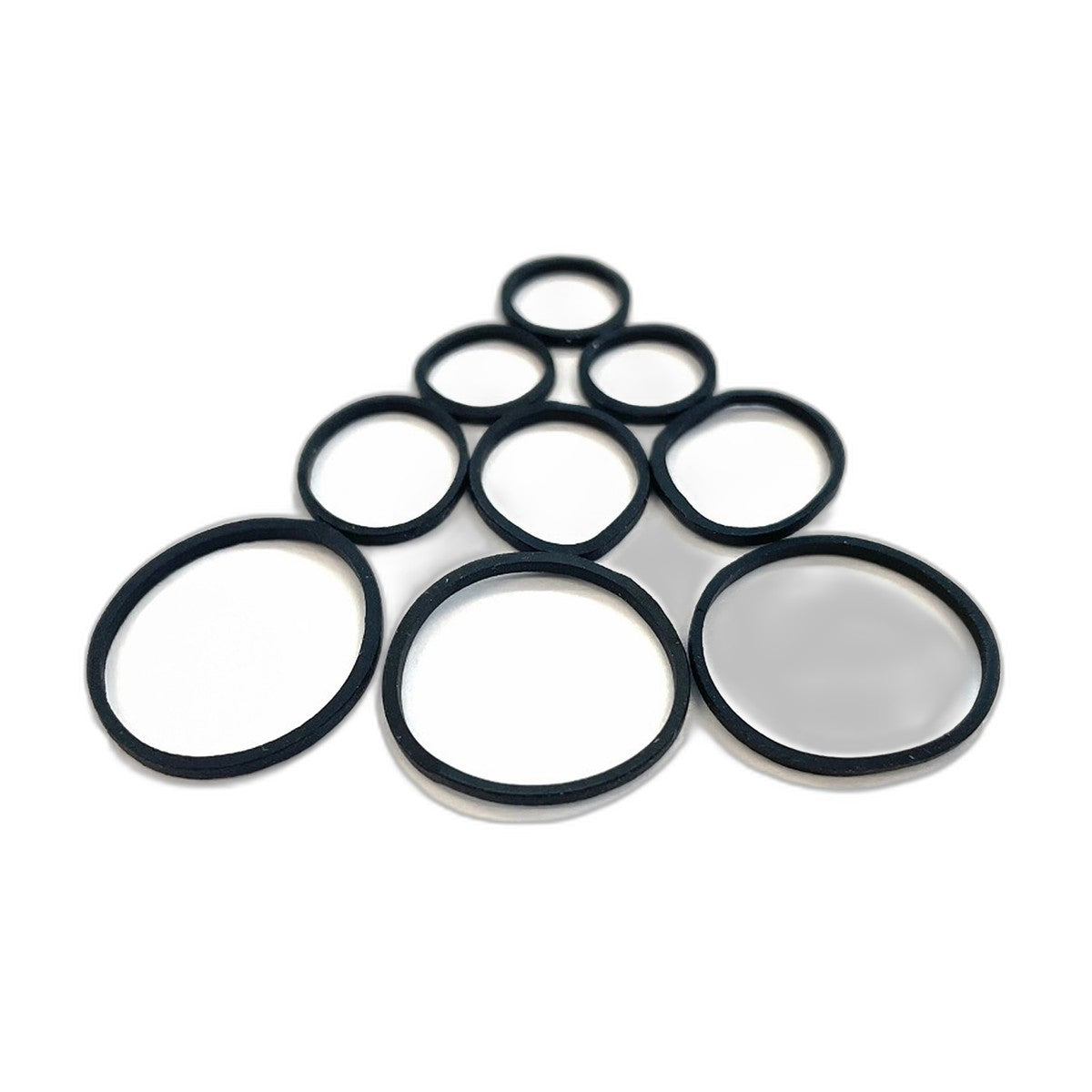 Ouchless No-Metal Braided Hair Ties Black 30 Count