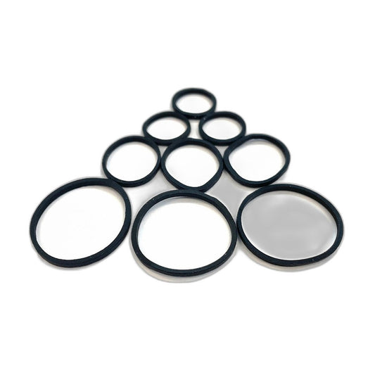 Ouchless No-Metal Braided Hair Ties Black 30 Count
