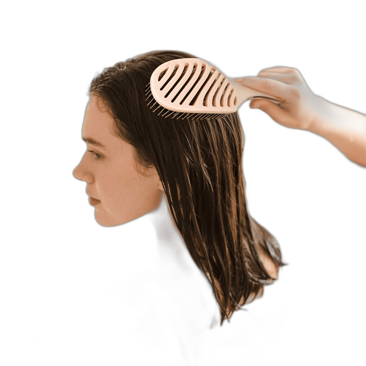 Detangling Brush, Pain-Free Wet Dry Hairbrush with Soft Bristles for Women & Kids, Fine Hair Care