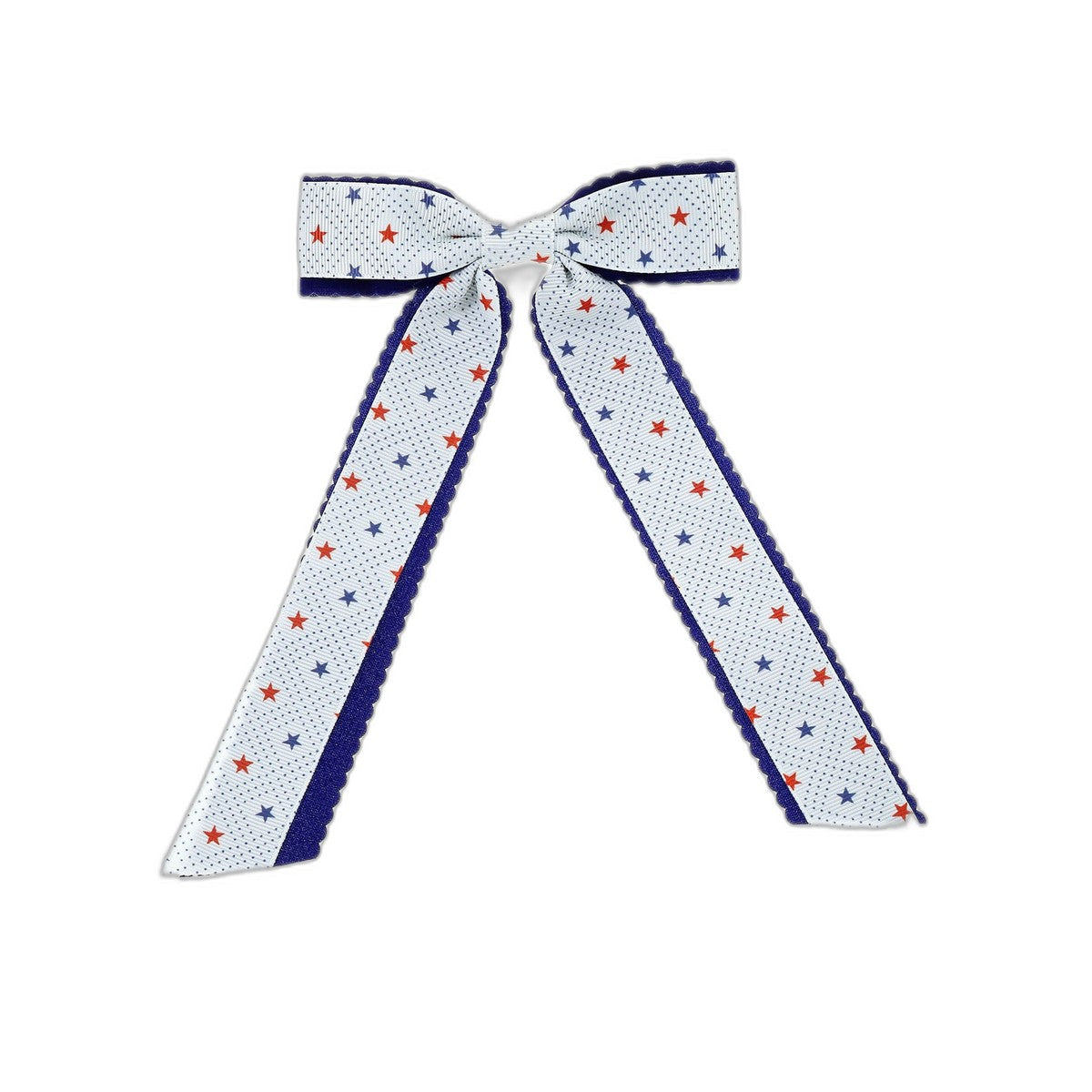 Americana Patriotic Ribbon Hair Bow