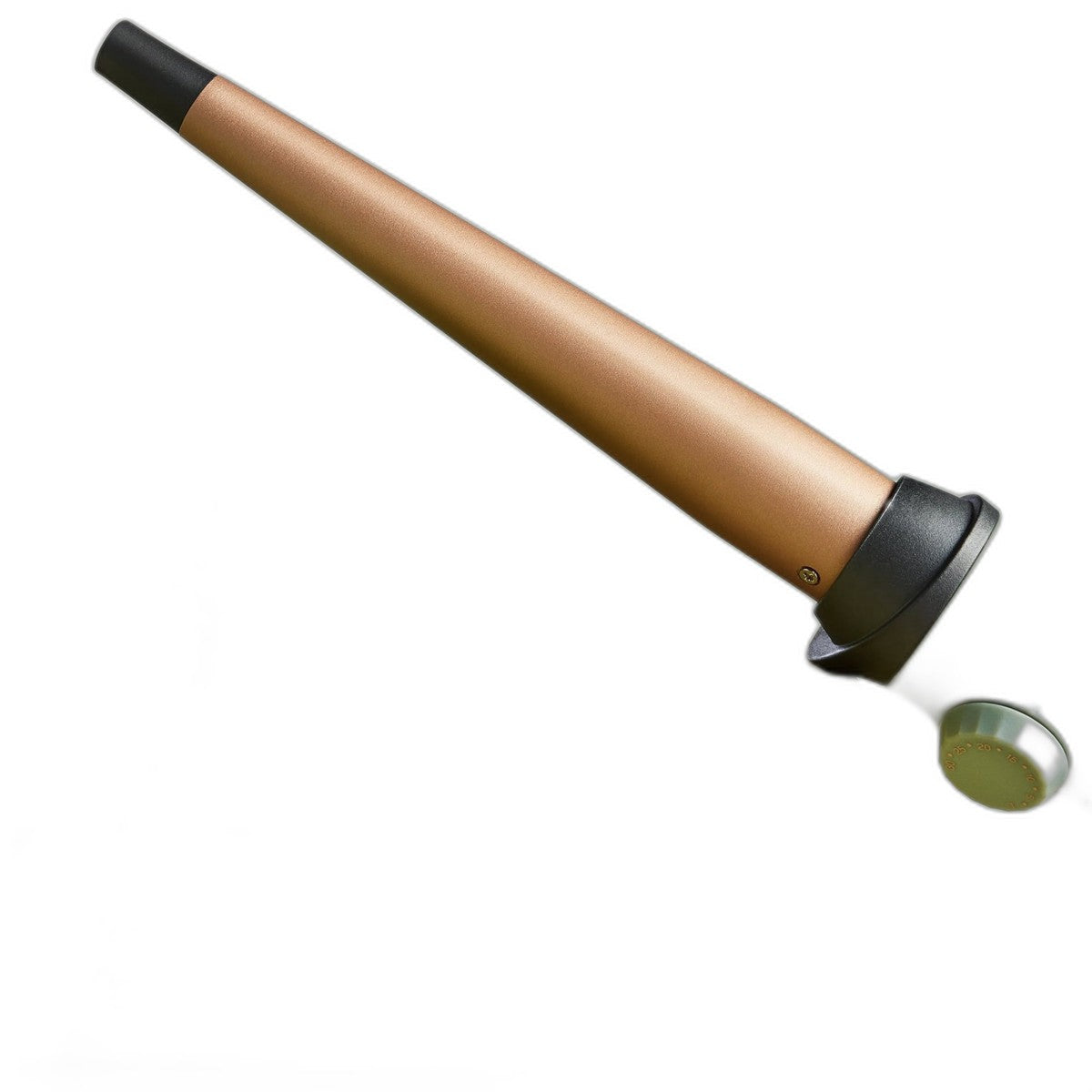 1 Inch Tapered Curling Wand with Plant-Based Micro-Conditioners and Grip-Tech Technology, Green