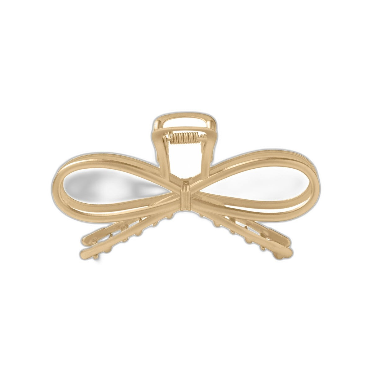 Gilded Festive Bow Claw Clip, Gold