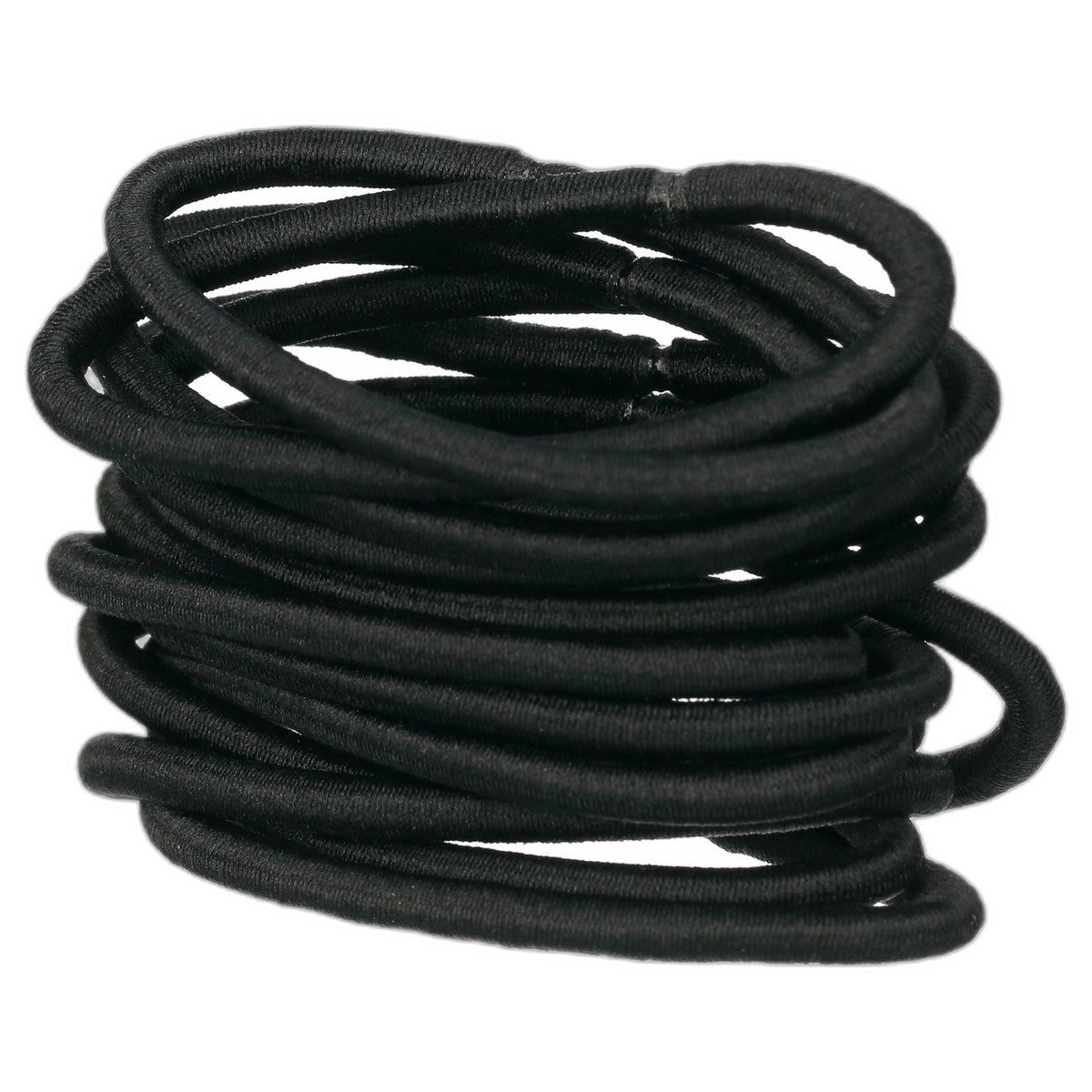 Hair Elastics Braided Design No Damage Hair Ties All Hair Types Black 15 Ct