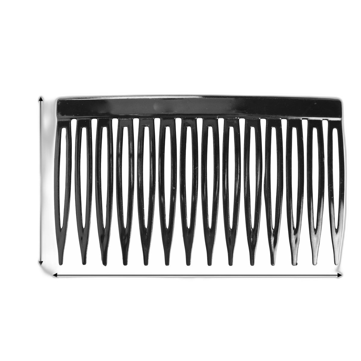 Plastic Side Hair Combs Multicolor 12 Count